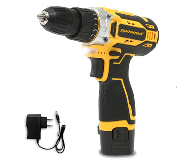 Drill/Screwdriver - 12V Dual Speed 10mm Keyless Chuck 1.5Ah Battery - DMS-9000