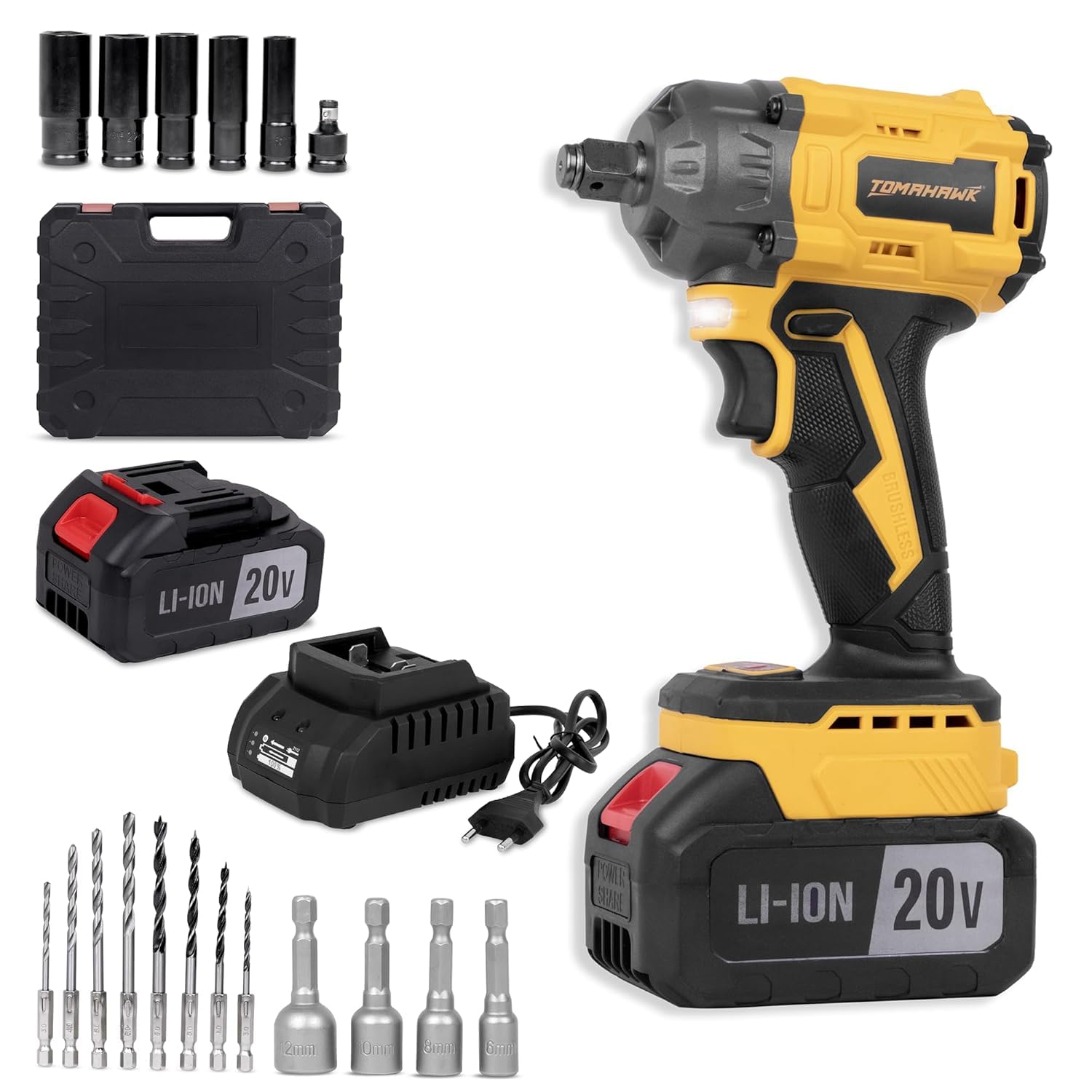 Tomahawk Impact Wrench - 20 V 3.0 Ah Battery - TIS-699