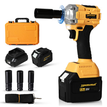 Cordless Impact Wrench - Brushless, 1/2 Inch Drive, 3300 IPM, 2300 RPM, 300 Nm Torque - T5252