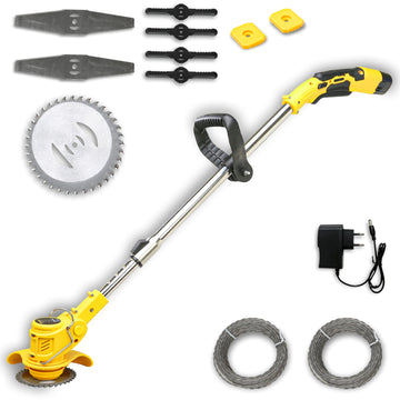 Tomahawk Cordless String Trimmer - 12V 1x 1.5Ah Battery - Lawn Mower Attachment