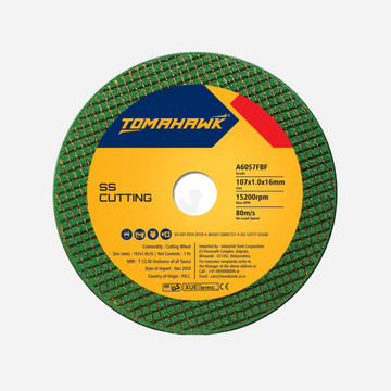 SuperCut 4" Cutting Wheel for Metal & Stainless Steel (Green)