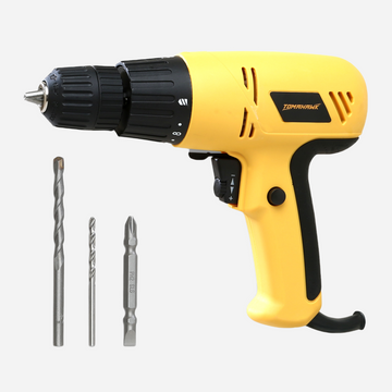 300W 10mm Screwdriver & Drill with Variable Speed & Torque + 3 Bits T2246